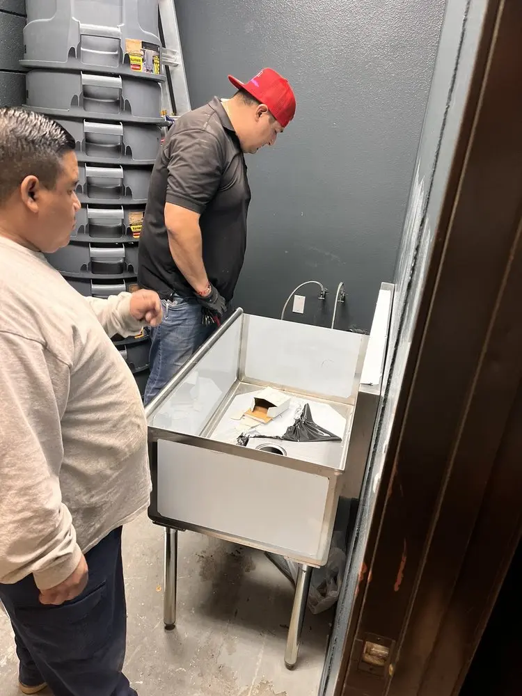Commercial plumbing and sink installation in David Estates